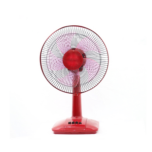 12-Zoll-Tischventilator mit starkem Wind für Haushaltsgeräte in roter Farbe 
