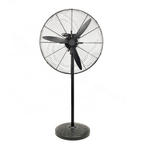 Kommerzieller Hochgeschwindigkeits-Elektro-Industrie-Standventilator mit Sockel aus Metall