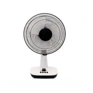 Modisches Design, 12 Zoll, ABS-Kunststoff, Luftkühlung, Tischventilatoren für Haushaltsgeräte