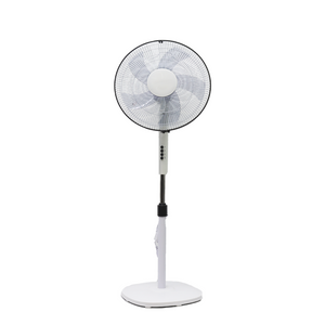 16-Zoll-Schwarz-Weiß-Farb-Korea-Markt-Standventilator mit dünnem Gehäuse