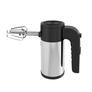 Leistungsstarker Handmixer mit 5 Geschwindigkeiten und Turbo-Edelstahl-Handküchenmixer inklusive Rührbesen und Knethaken